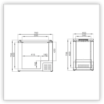 DC-112F ölçü diyagramı