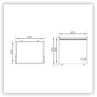 DC-160F ölçü diyagramı