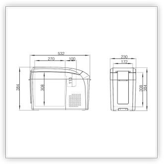 DC-18F ölçü diyagramı
