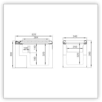 DC-25P ölçü diyagramı