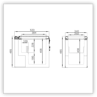 DC-35P ölçü diyagramı