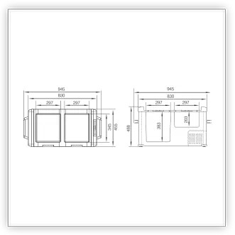 DC-62FD ölçü diyagramı