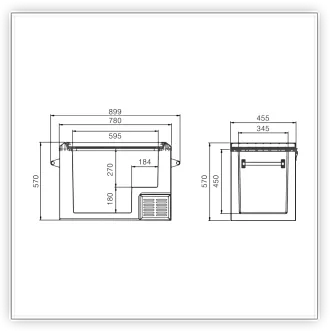 DC-82P ölçü diyagramı