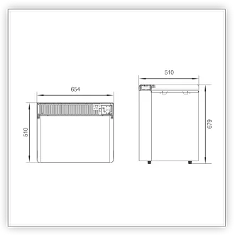 XC-70GF ölçü diyagramı